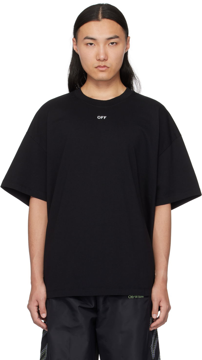 Футболка Off-White Off-White Stamp Oversize T-Shirt чорний | OMAA161C99JER0011001