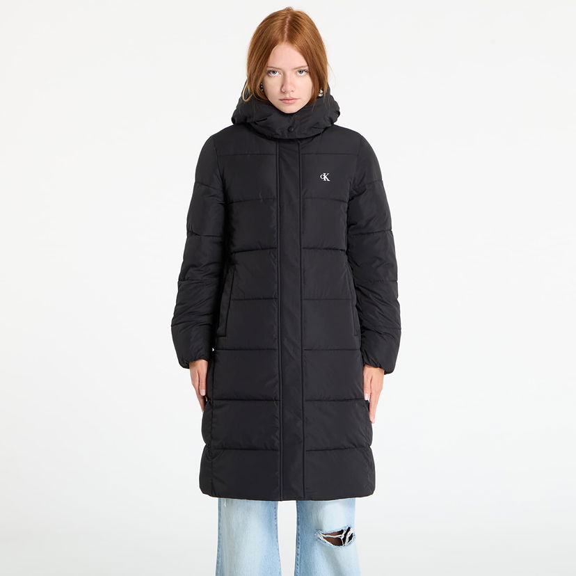 Пуховик CALVIN KLEIN Calvin Klein Jeans Monologo Long Puffer Jacket чорний | LV047D512G UB1