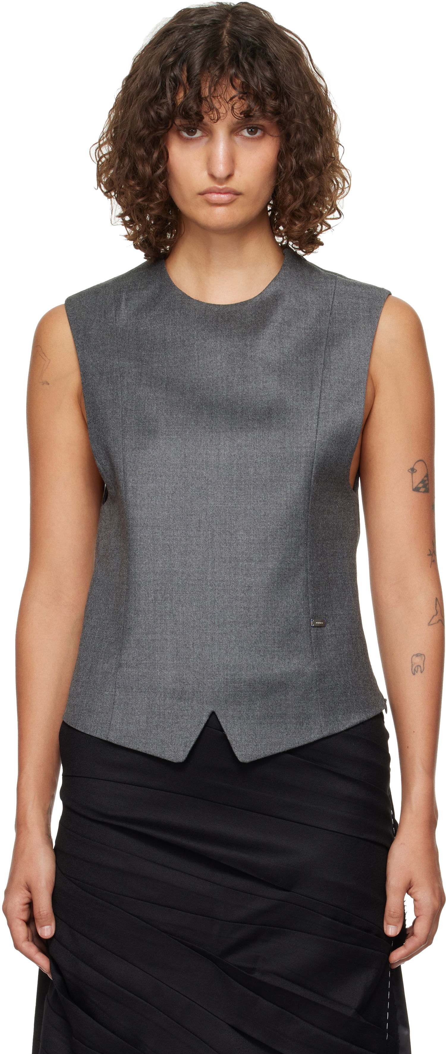Безрукавка ADER ERROR Fitted Vest Top Сірий | BN01FWVE0101GR, 0