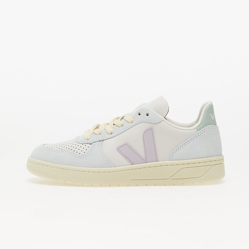 Кросівки та взуття Veja V-10 Leather "Blue" білий | VX0203475A