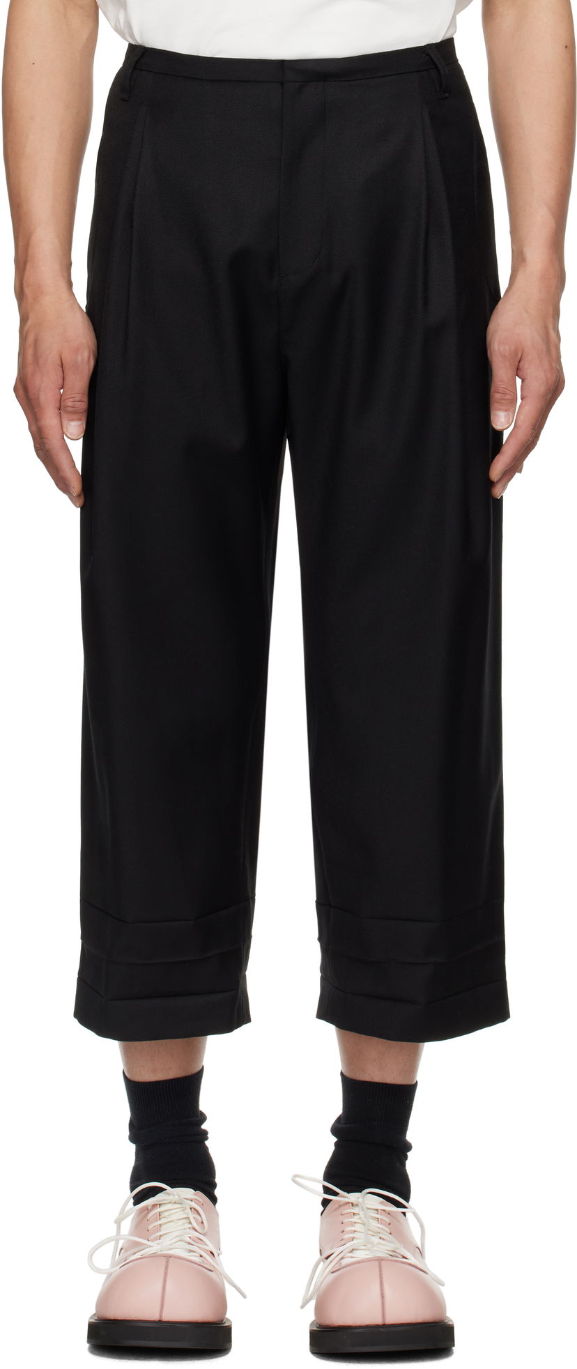 Штани ADER ERROR ADER error Product. 82 Cropped Trousers чорний | BO01SSSA0205BK