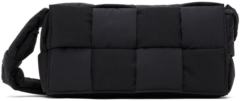 Сумка Bottega Veneta Bottega Veneta Padded Cassette Messenger Bag чорний | 749878 VBO81