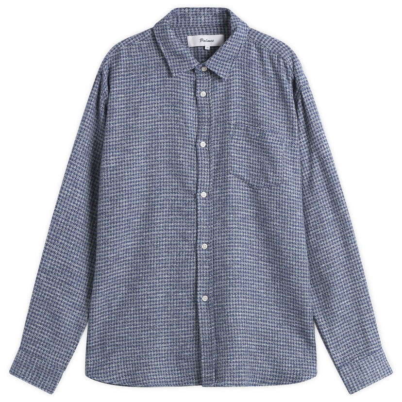 Сорочка Palmes Cotton Mouline Shirt Синій | P30-0037-677