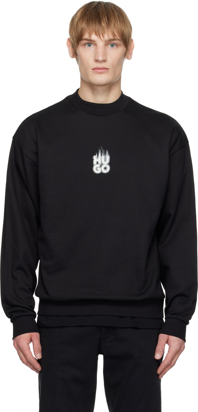Світшоти BOSS Flame Logo Sweatshirt чорний | 50530427