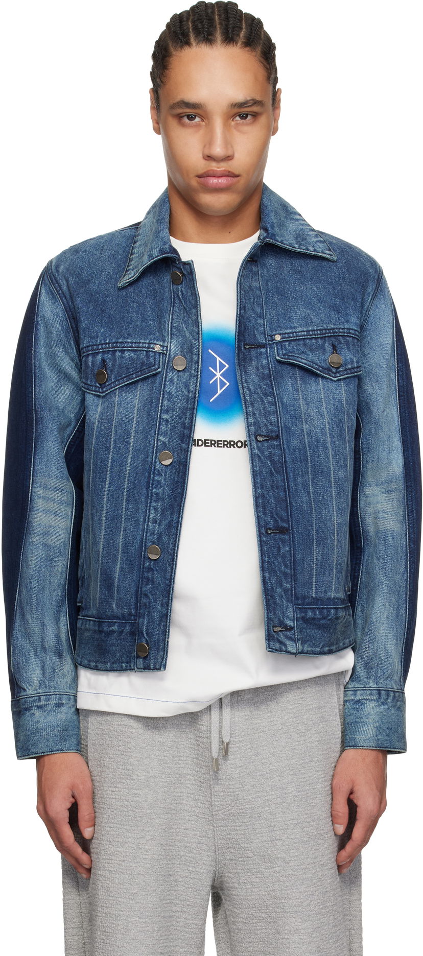 Куртка ADER ERROR ADER error 1603 Denim Jacket Синій | BO01SSJK1603BL