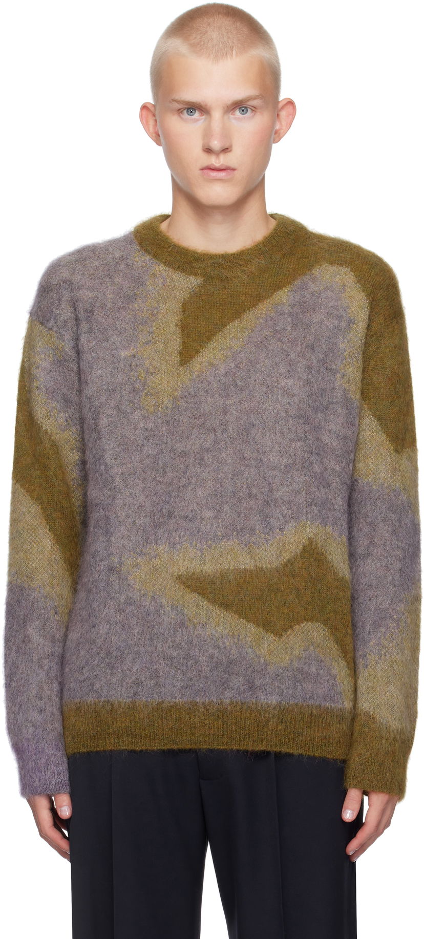 Cветр Paul Smith Paul Smith Photogram Leaves Mohair-Blend Sweater Різнокольоровий | M1R-923Y-N02512-10