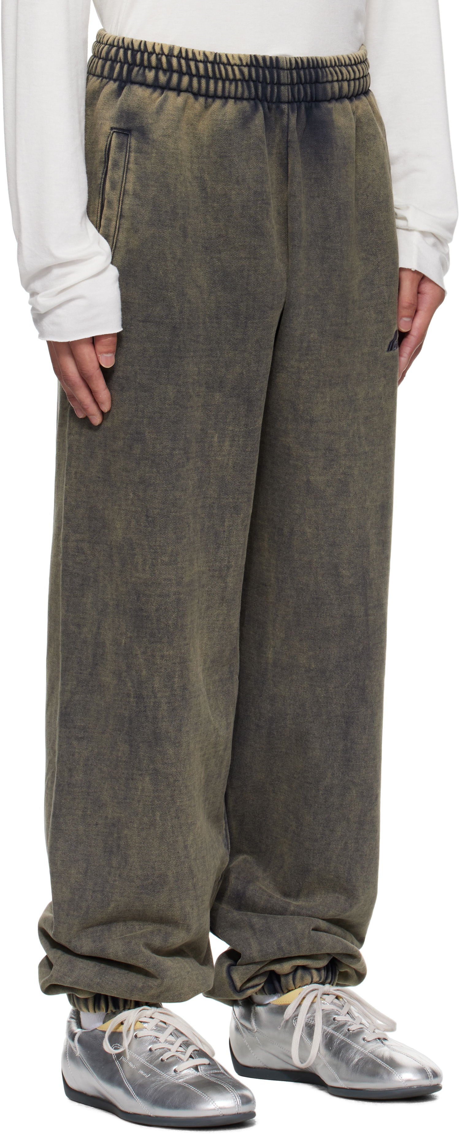 Спортивні штани We11done We11done Teddy ID Jogger Sweatpants Зелений | WD-TA2-25-708-U-CH, 1