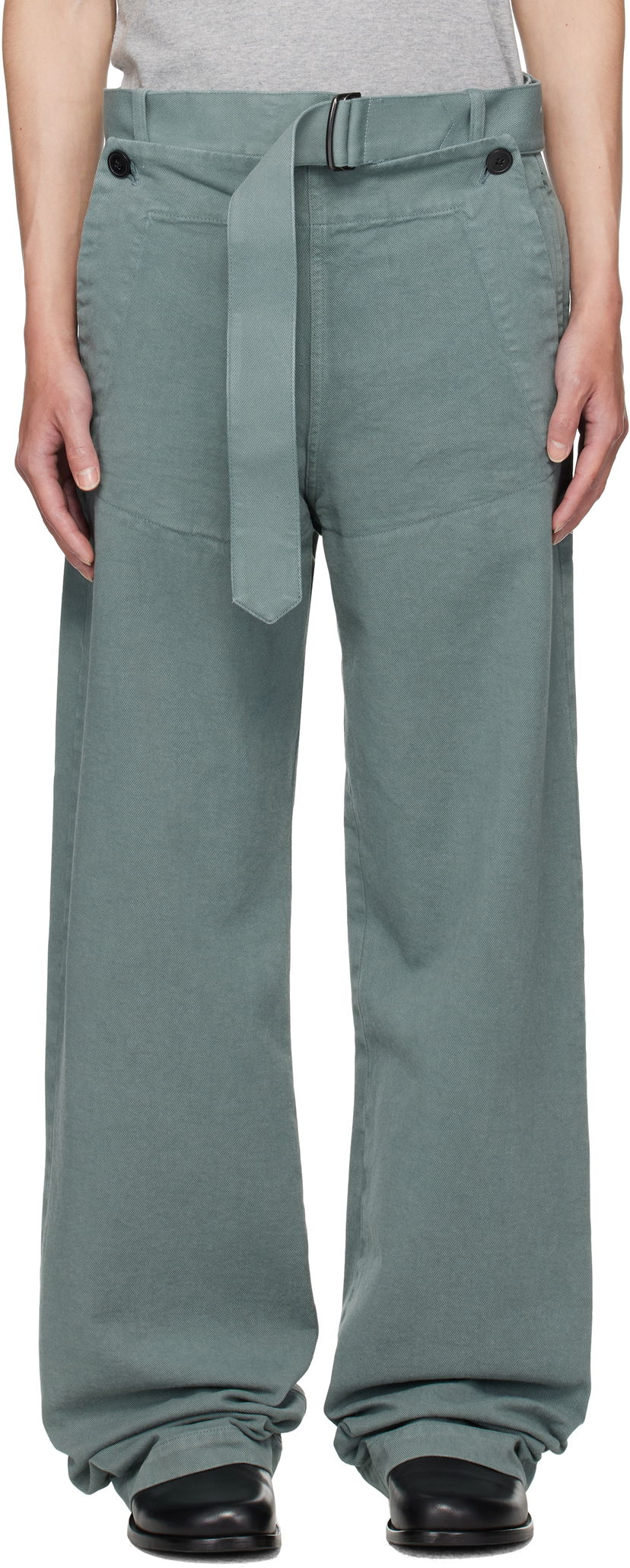 Штани Dries Van Noten Dries Van Noten Sailor Trousers Зелений | 252-020985-2043