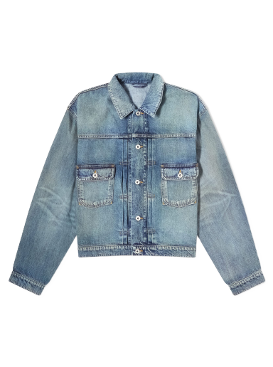 Куртка KENZO Stone Bleach Trucker Jacket Stone Dirty Blue Denim Синій | FD65DV3036B7-DY