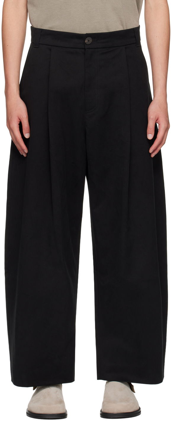 Штани Studio Nicholson Studio Nicholson Pleated Trousers чорний | SORTE SNM - 351 -