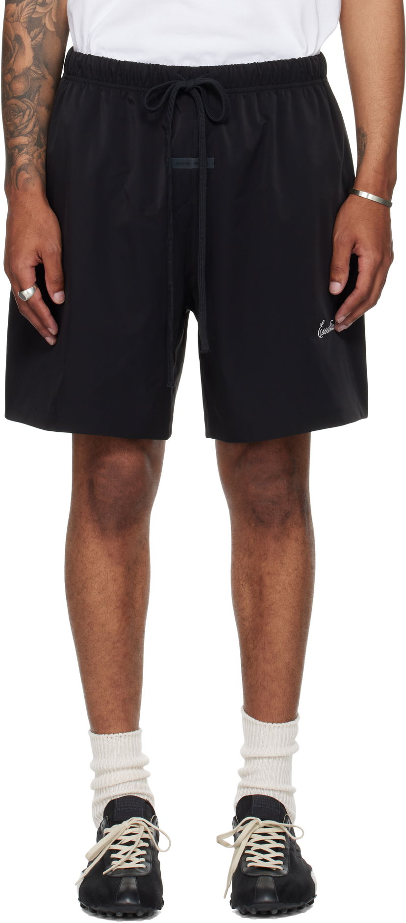 Шорти Fear of God ESSENTIALS Sporty Soccer Shorts чорний | 160SP254510F