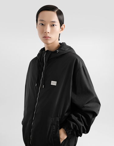 Вітровка Dolce & Gabbana Dolce & Gabbana Technical Fabric Hooded Jacket with Tag чорний | G9BGSTFUS22N0000, 3