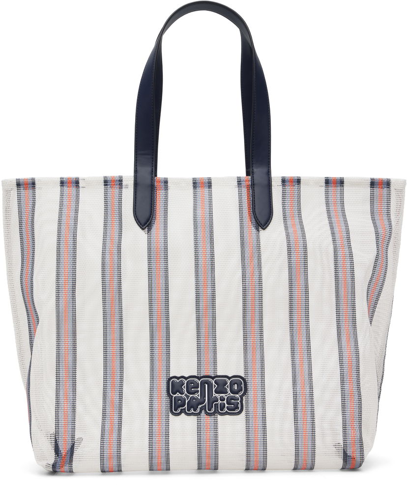 сумка-тоут KENZO Kenzo 'KENZO Coast Lines' Large Tote Bag білий | FF68SA411FS1