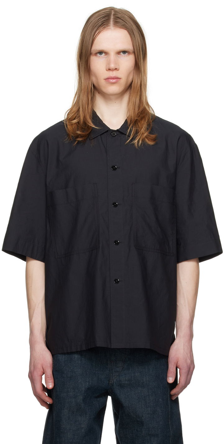 Сорочка LEMAIRE Lemaire Washed Pyjama Shirt чорний | SH1093 LF1209