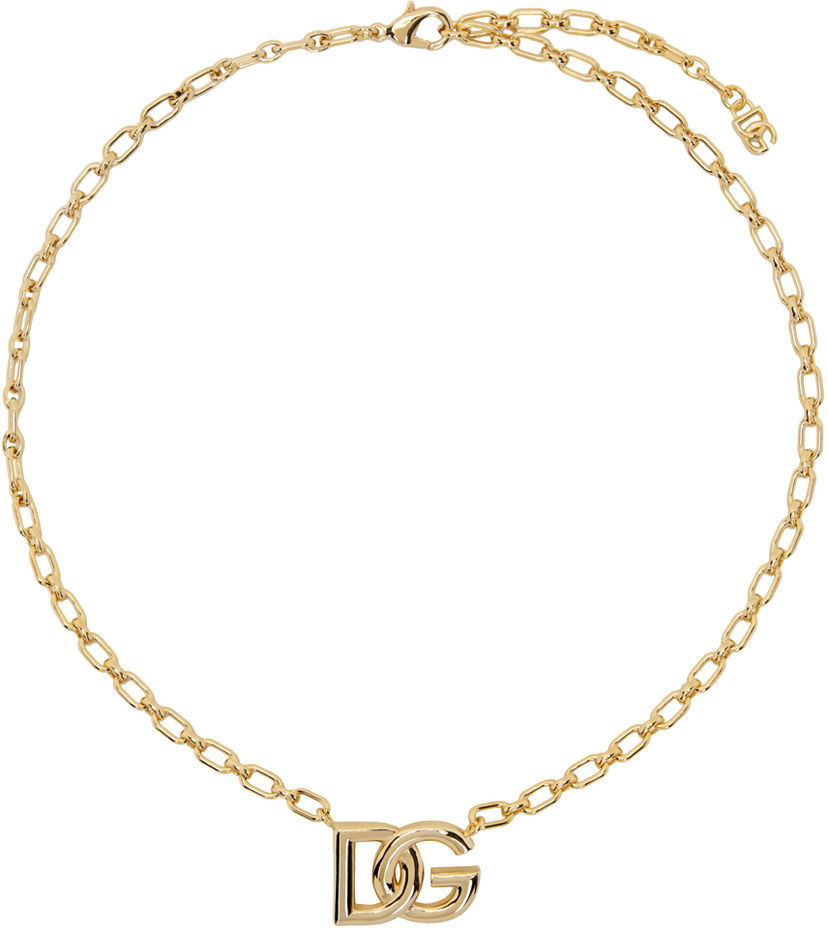 Кольє Dolce & Gabbana Gold 'DG' Necklace Металік | WNN5L3W1111