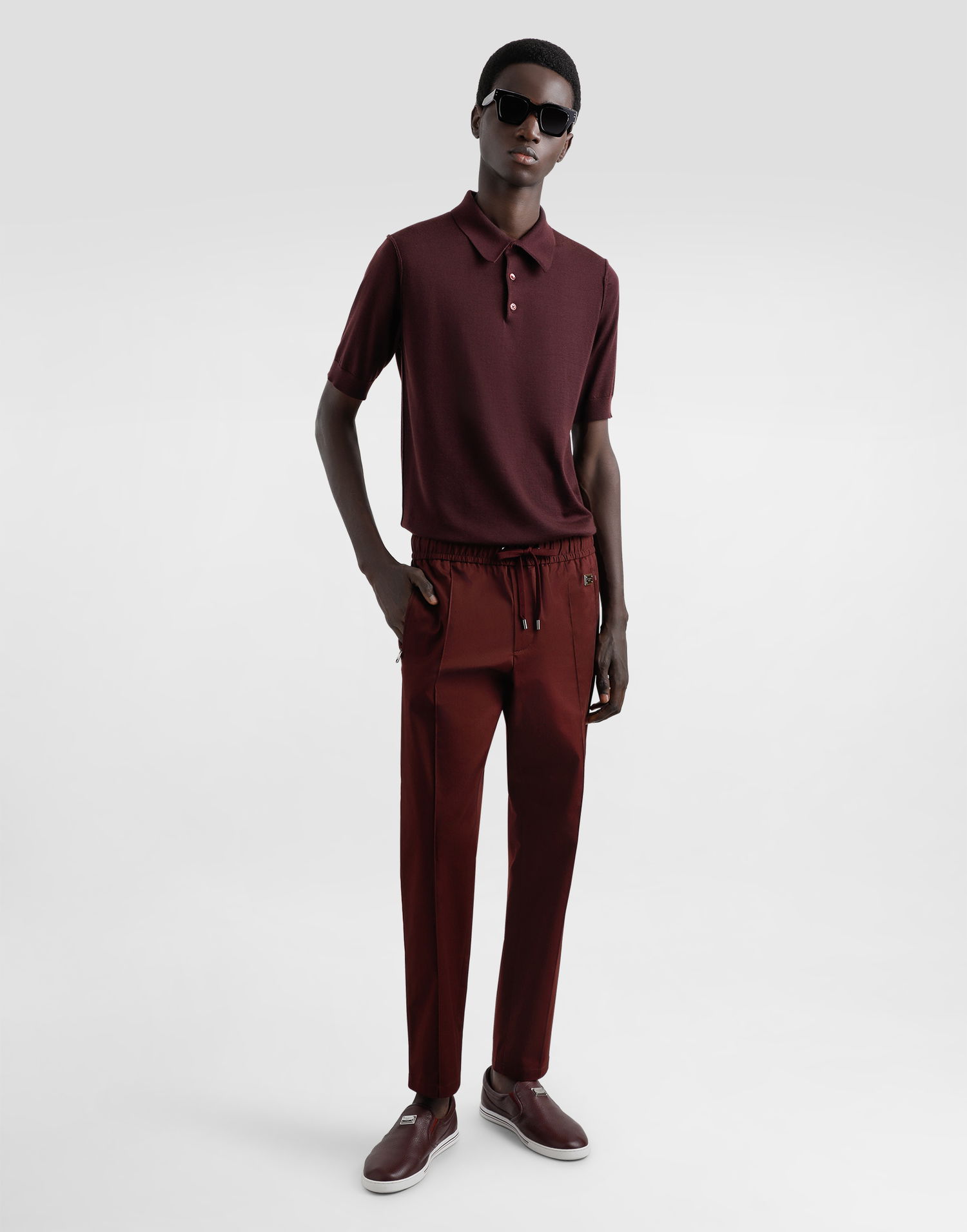 Спортивні штани Dolce & Gabbana Dolce & Gabbana Cotton Jogging Pants With Tag Бордовий | GYACETFUFNVM5039, 1