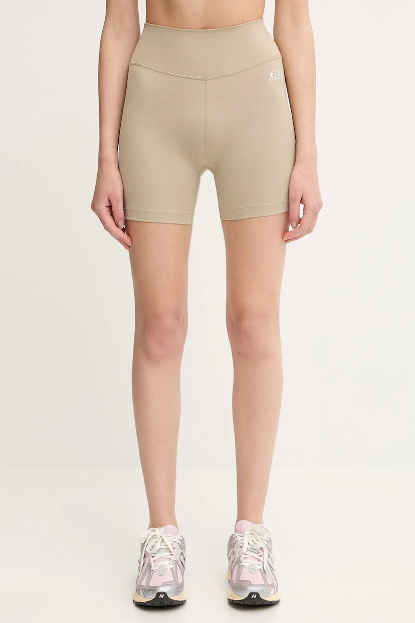 Шорти Sporty & Rich Sporty & Rich Sr Runner Biker Shorts High Waist бежевий | SH003622139GY15