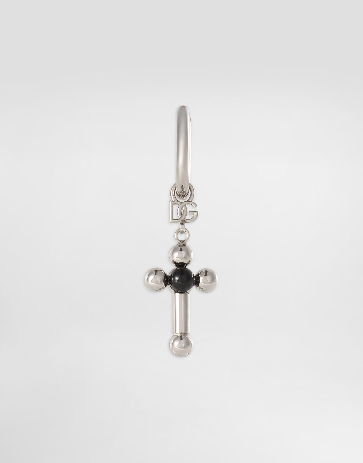 Сережки Dolce & Gabbana Dolce & Gabbana Single Earring with Cross Charm Металік | WER5M4W111187655, 0
