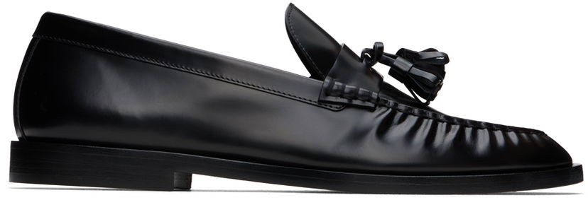 Кросівки та взуття The Row Leather Loafers чорний | F2042-L60
