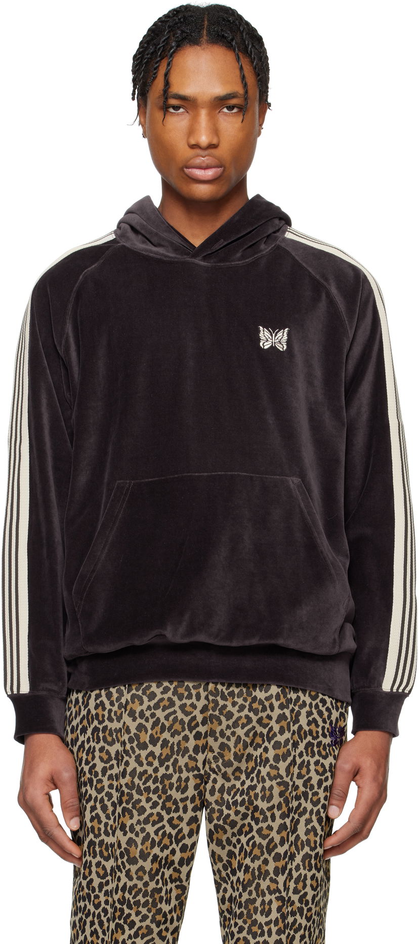 Світшоти Needles Needles Velour Track Hoodie Фіолетовий | QV320