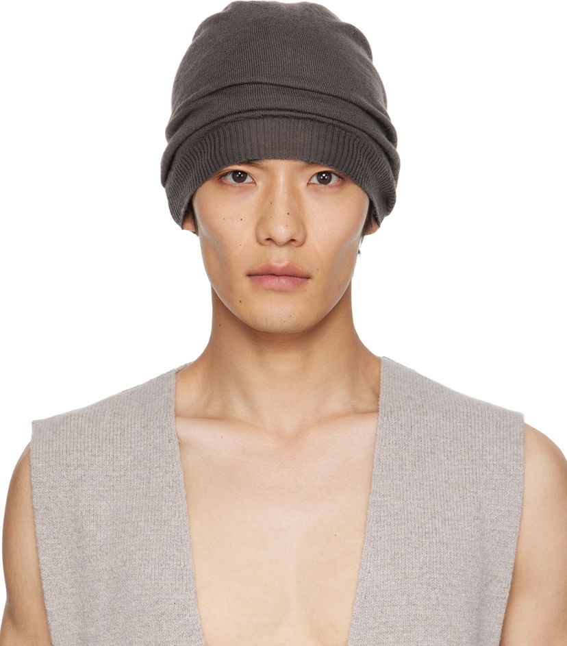 Шапка Rick Owens Rick Owens Concordians Beanie Сірий | RU02E1494 WS