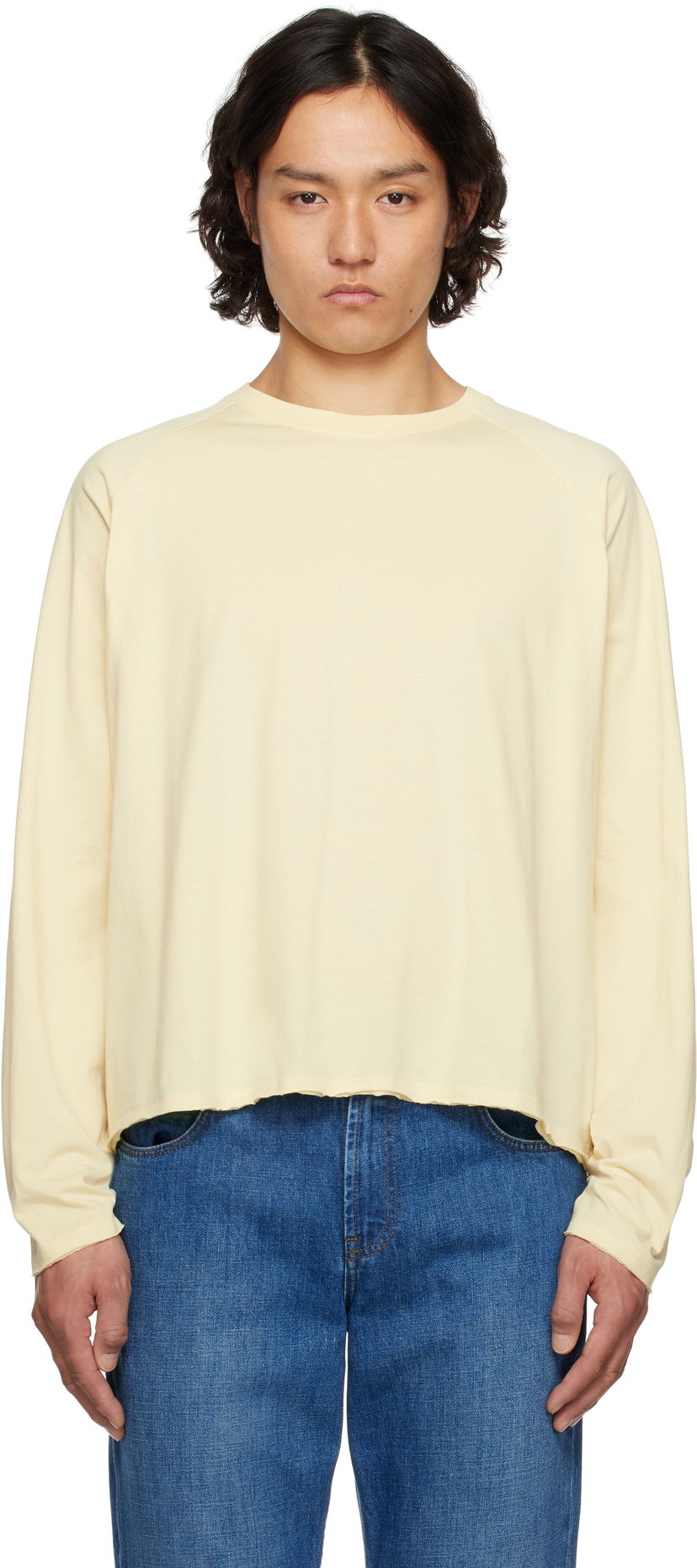 Футболка The Row The Row Jameson Long Sleeve T-Shirt Жовтий | 875-K636