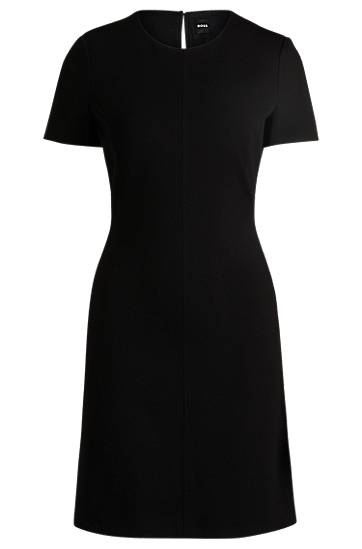 плаття BOSS Slim Fit Stretch Crew Neck Dress чорний | 50490062