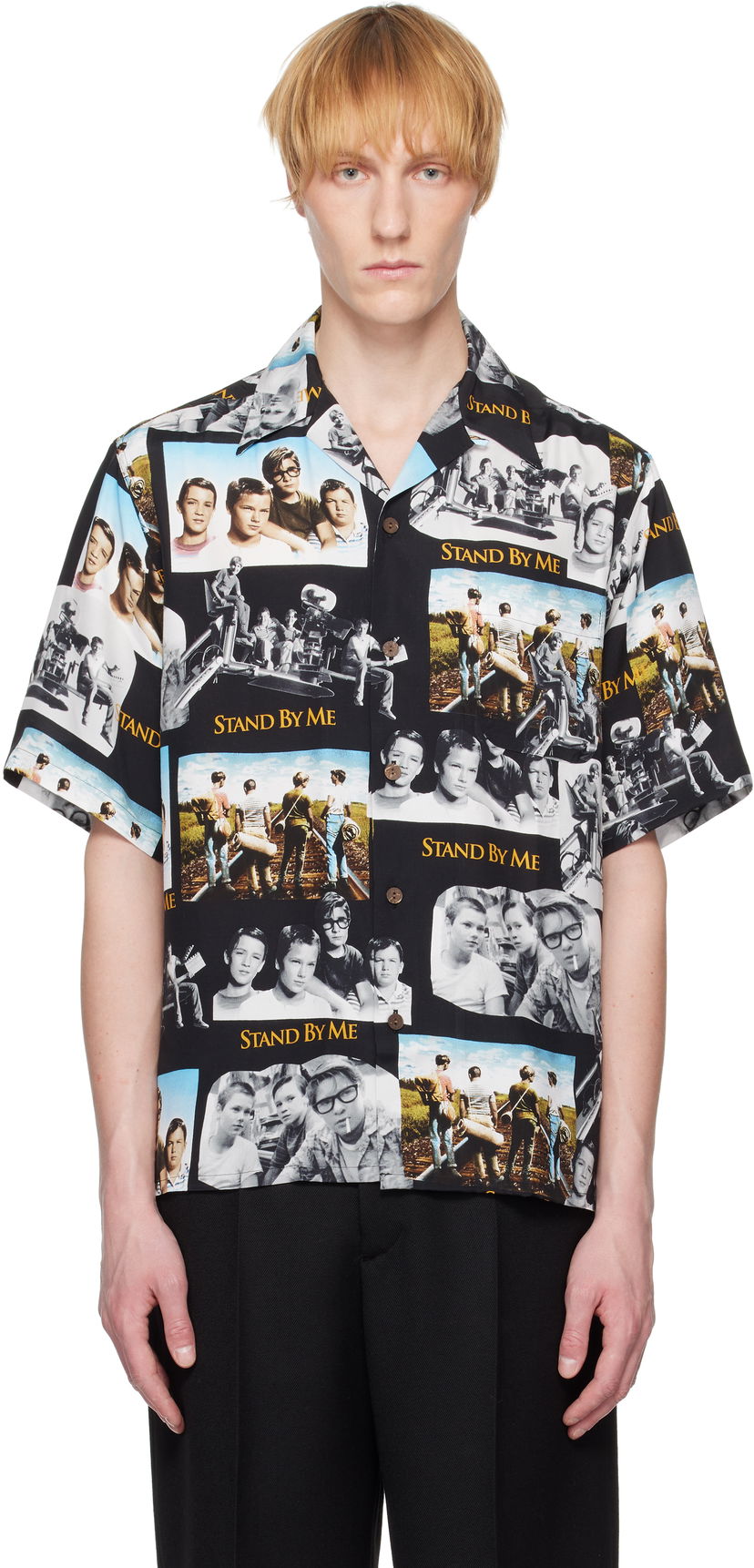 Сорочка WACKO MARIA WACKO MARIA 'Stand By Me' Print Shirt чорний | SBM-WM-HI01