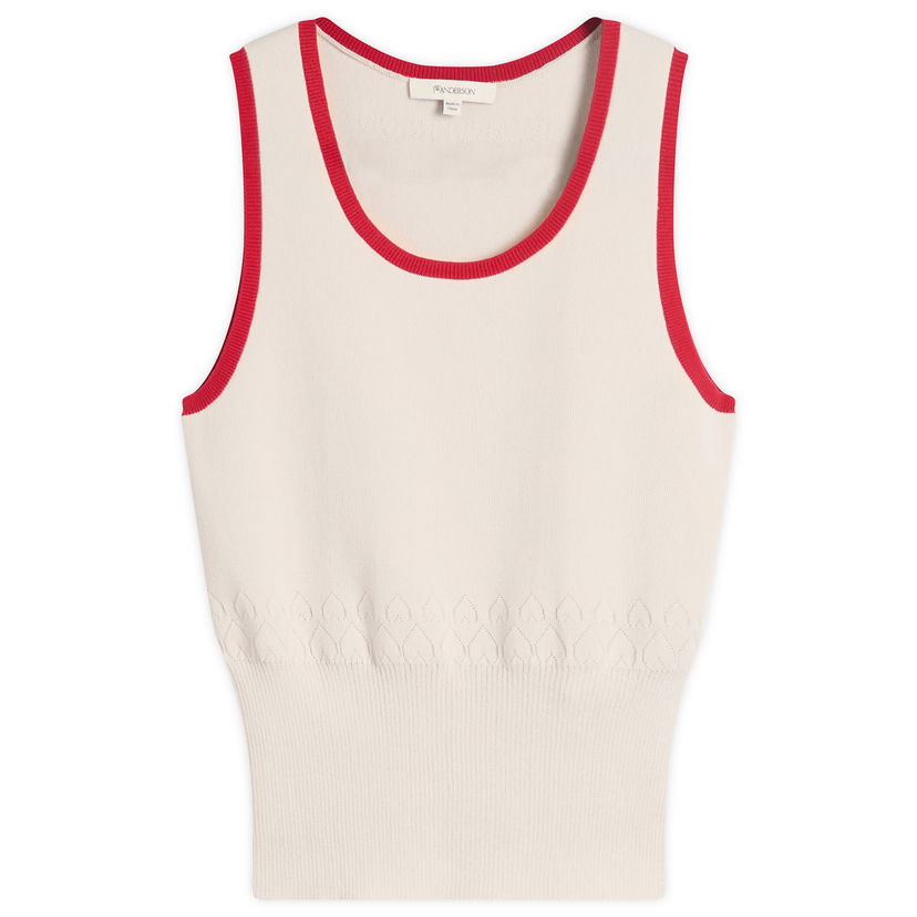 Безрукавка JW Anderson JW Anderson Contrast Trim Knit Vest бежевий | KW1442-YN0432-241