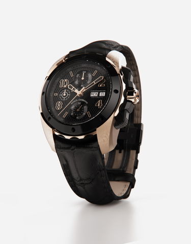 Годинник Dolce & Gabbana Dolce & Gabbana DS5 Chronometer Automatic Watch with Black Alligator Strap Металік | WWES1MWW036N0000, 2