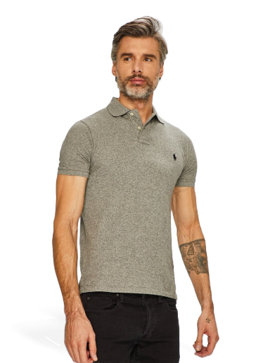 Сорочка поло Polo by Ralph Lauren Slim Fit Polo Сірий | 710548797011