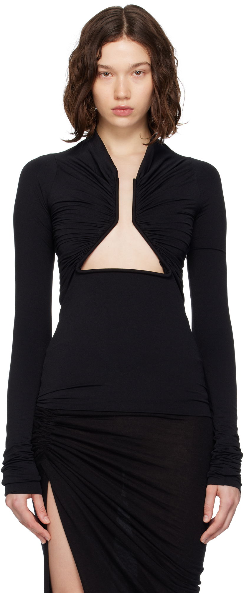 плаття Rick Owens Rick Owens Concordians Double Allanah Prong Top чорний | RP02E4222 JNDB