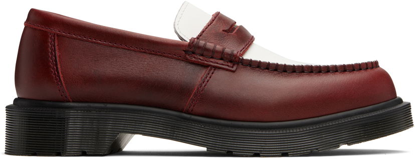 Кросівки та взуття Dr. Martens Penton Two-Tone Leather Loafers Червоний | 40635600