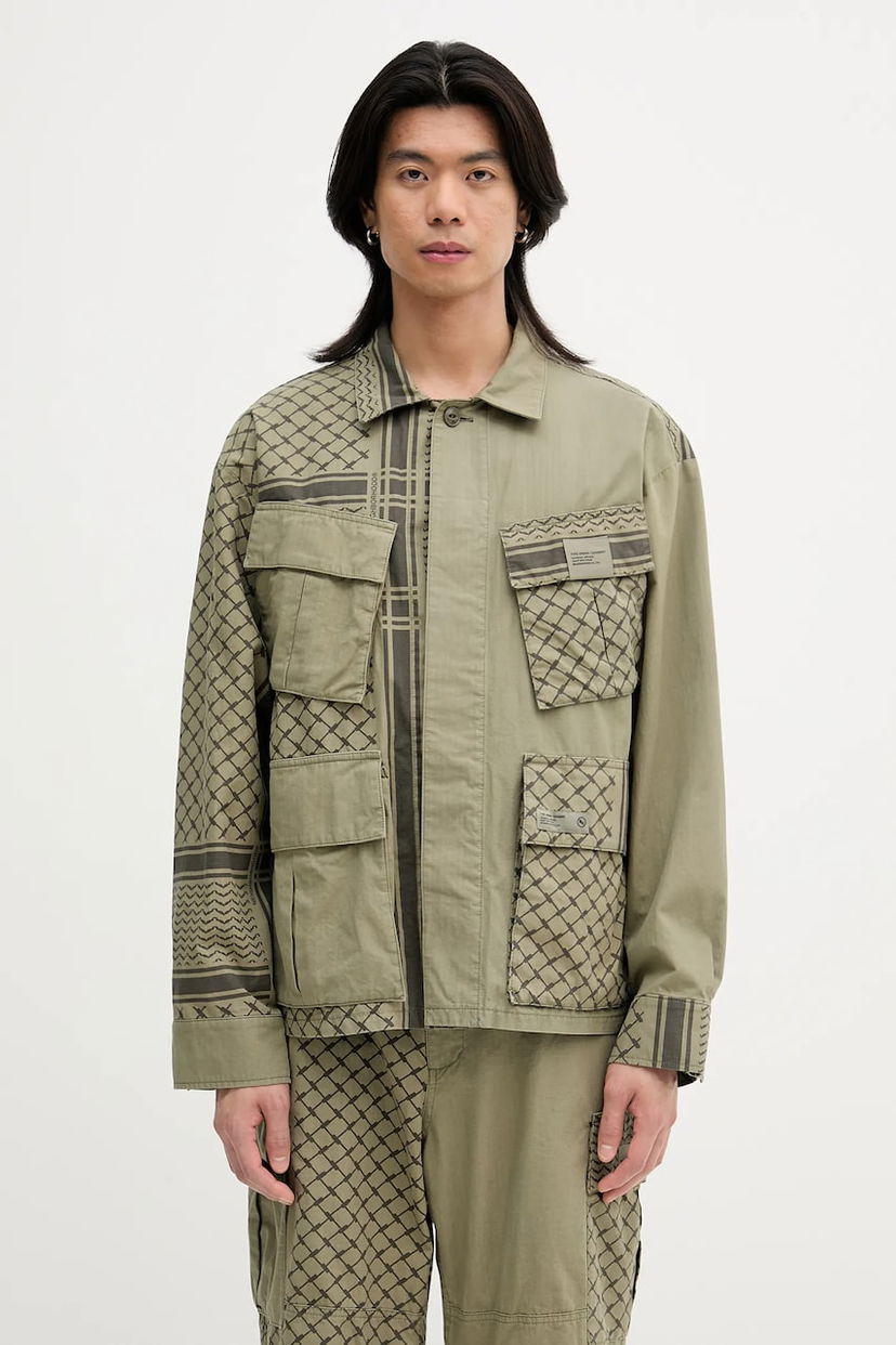 Куртка Neighborhood NEIGHBORHOOD PT SHEMAGH FATIGUE Oversize Jacket Зелений | 251UTNH.JKM01