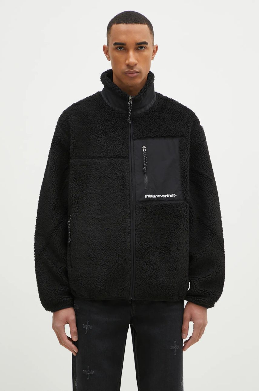 Пуховик thisisneverthat thisisneverthat SP Sherpa Fleece Jacket чорний | TN243BOWHS01, 0