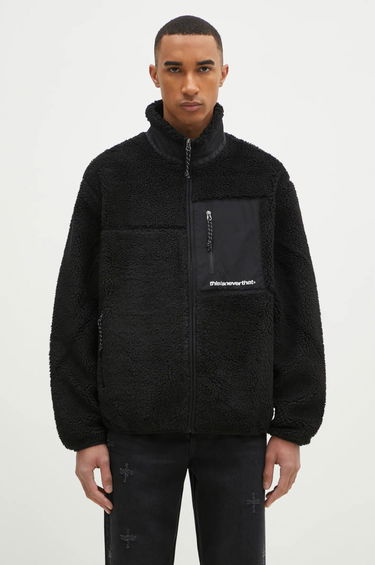 Пуховик thisisneverthat thisisneverthat SP Sherpa Fleece Jacket чорний | TN243BOWHS01, 0