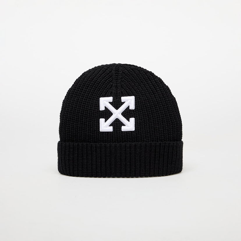 Шапка Off-White Arrow Classic Beanie чорний | OMLC041C99KNI0051001