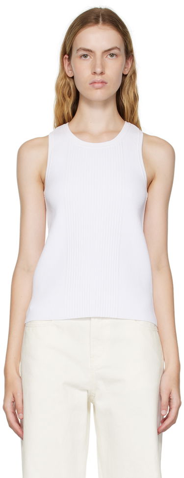 Безрукавка We11done We11done Racer Back Tank Top білий | WD-KT3-22-603-W-WH, 0