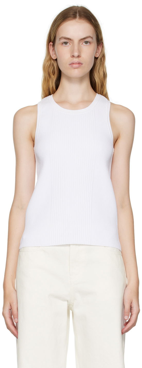 Безрукавка We11done We11done Racer Back Tank Top білий | WD-KT3-22-603-W-WH