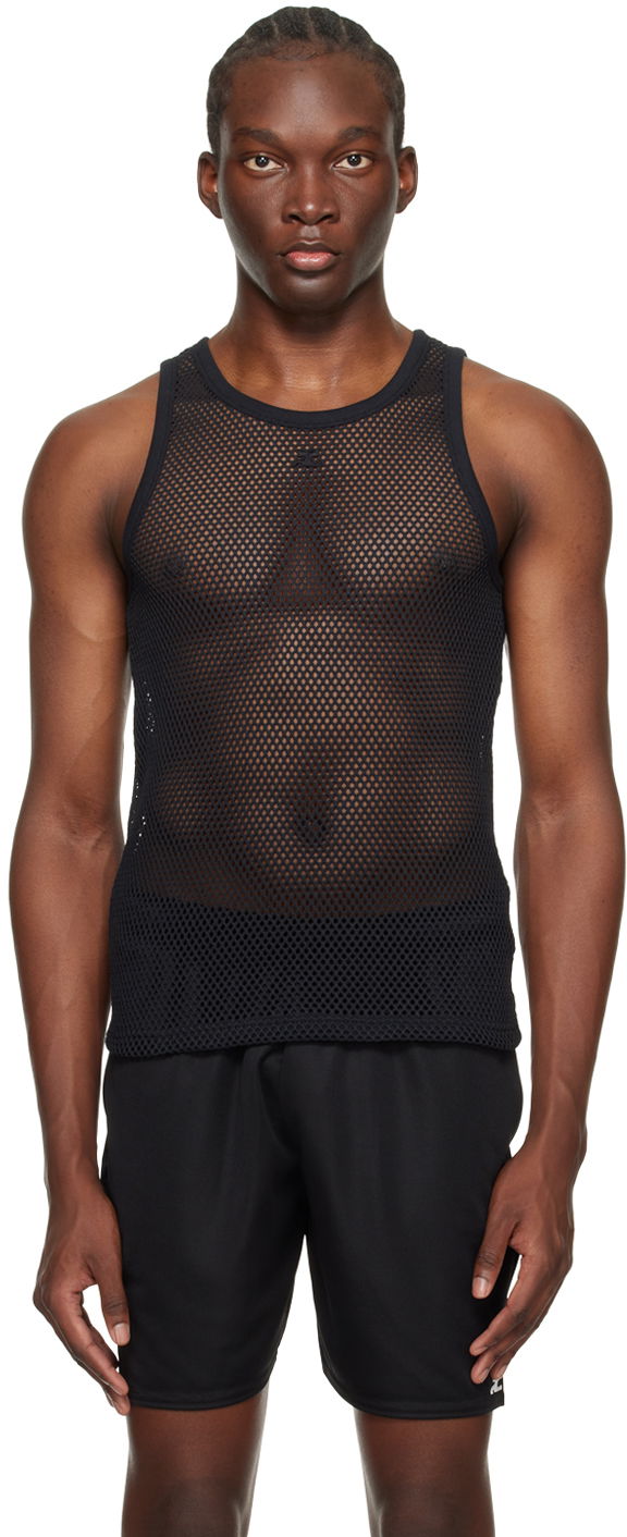 Безрукавка Courrèges Courrèges Mesh Tank Top чорний | 124JDE011JS0119