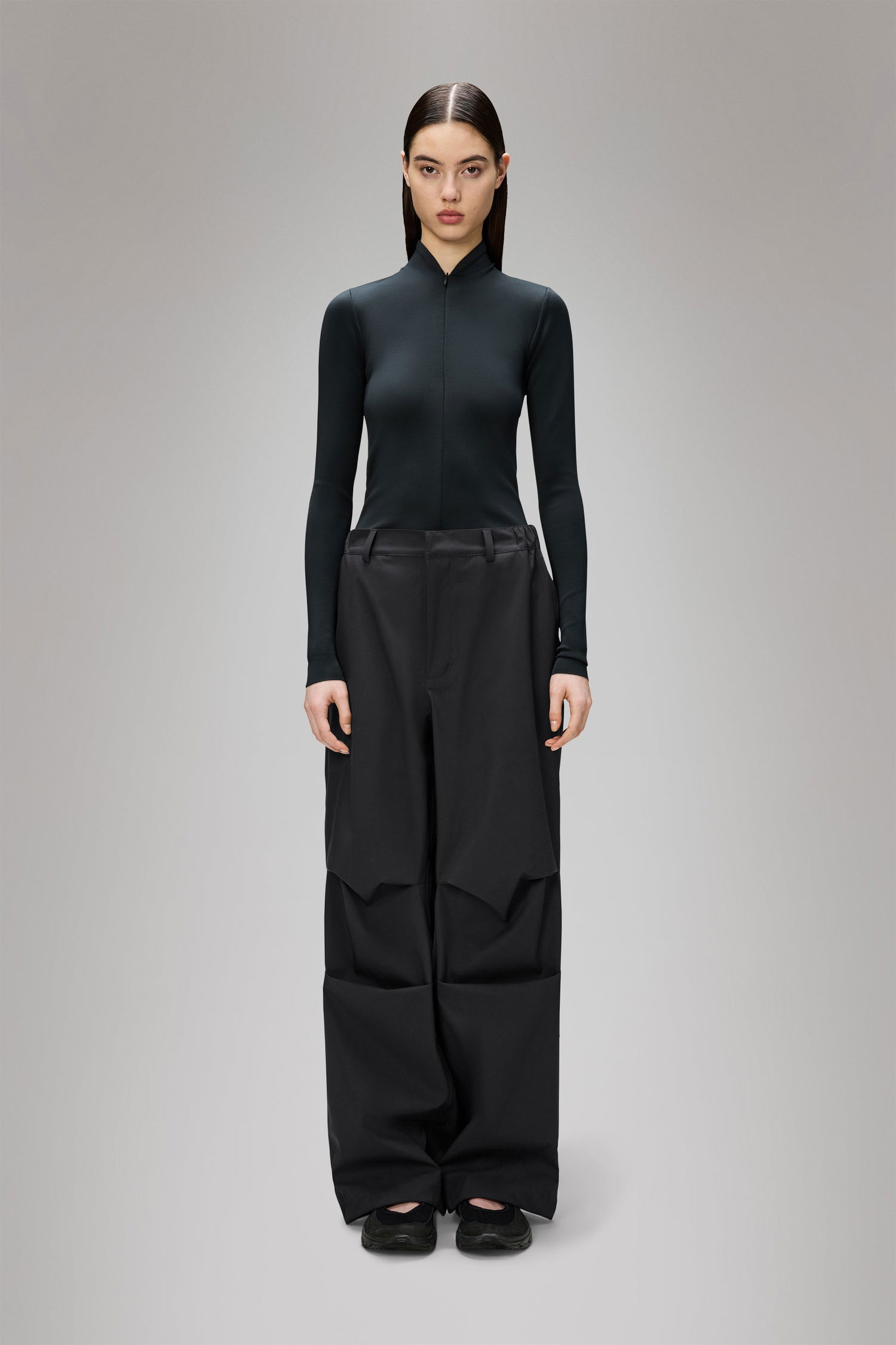 Штани карго Rains Rains Suva Hardshell Wide Leg Pants чорний | 12480-01, 1