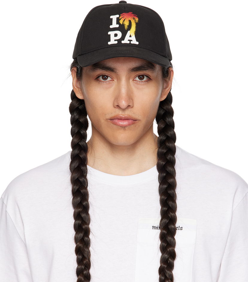 Кепка Palm Angels I Love PA чорний | PMLB094F23FAB0061001