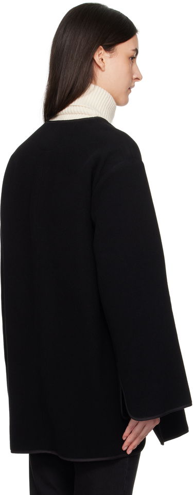 Пальто TOTEME TOTEME Felted Wool Zip-Up Jacket чорний | 251-WRO4262-FB0039, 2
