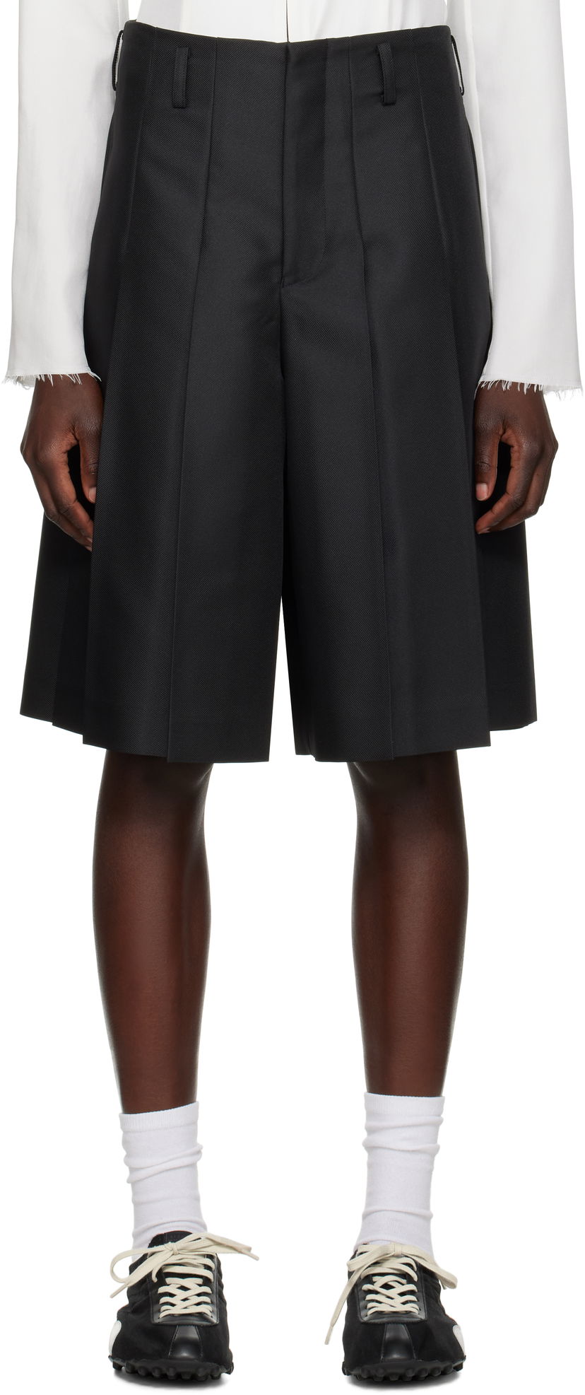 Шорти Comme des Garçons Homme Plus Gabardine Shorts чорний | PO-P039-051
