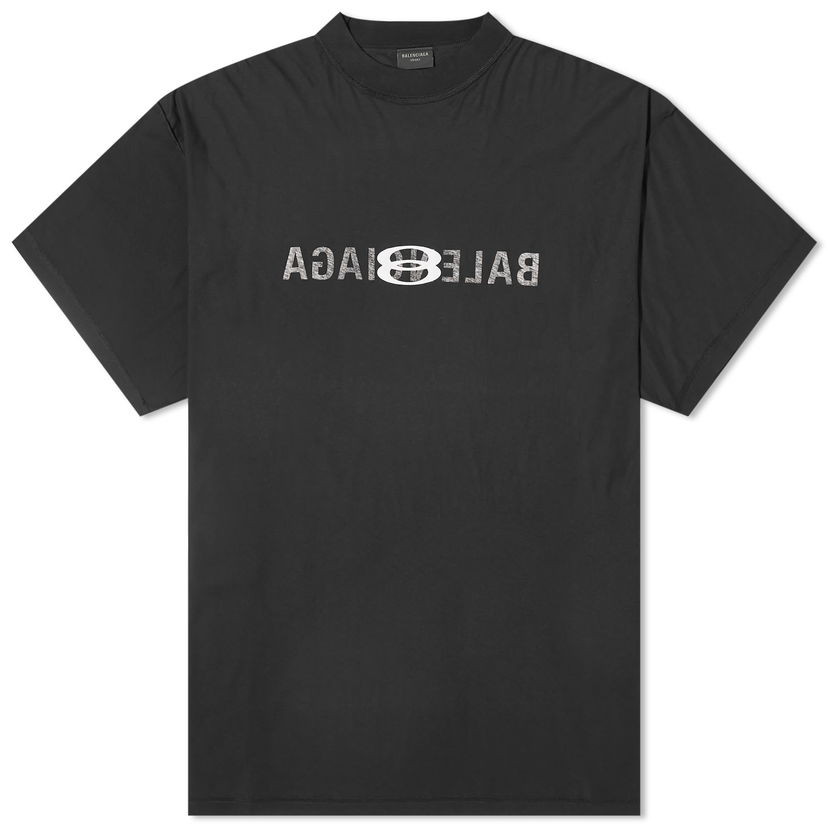 Футболка Balenciaga AI Logo Print T-Shirt чорний | 787358-TQVJ4-1569