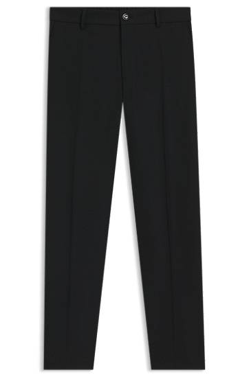 Штани BOSS Tapered-Fit Stretch Trousers чорний | 50546063