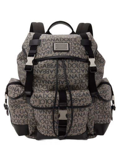 Рюкзак Dolce & Gabbana Re-Edition Jacquard Сірий | BM2228AJ705