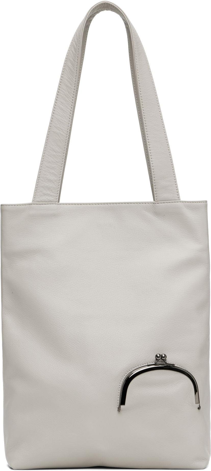 сумка-тоут Yohji Yamamoto YOHJI YAMAMOTO Clasp Tote білий | DP-I83-717