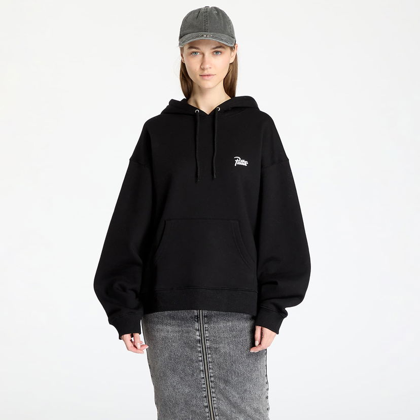Світшоти Patta Patta Bark Boxy Hoodie чорний | POC-SS25-2050-325-0009-001
