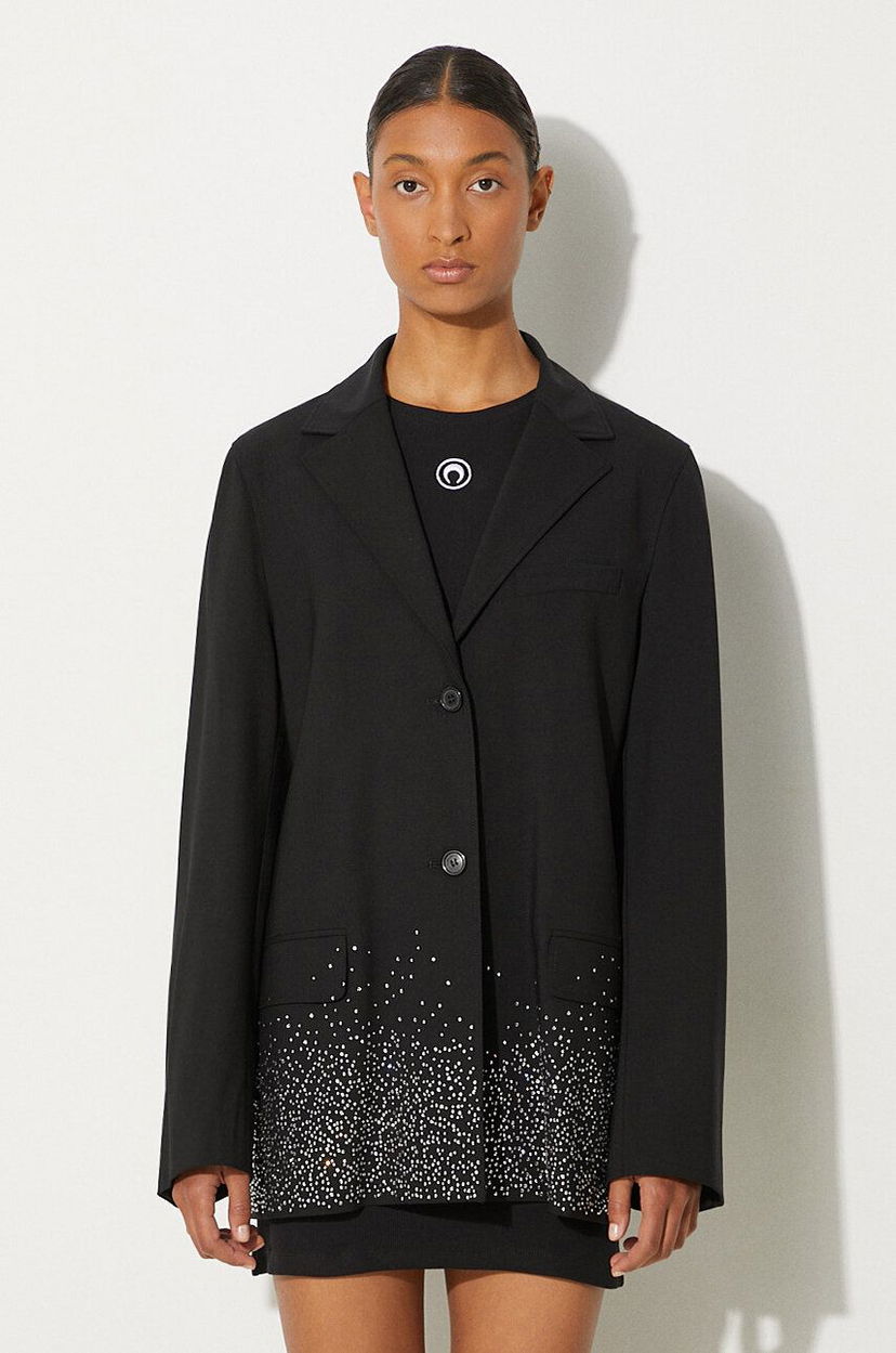 Куртка JW Anderson Crystal Hem Blazer чорний | JK0308.PG1321.999